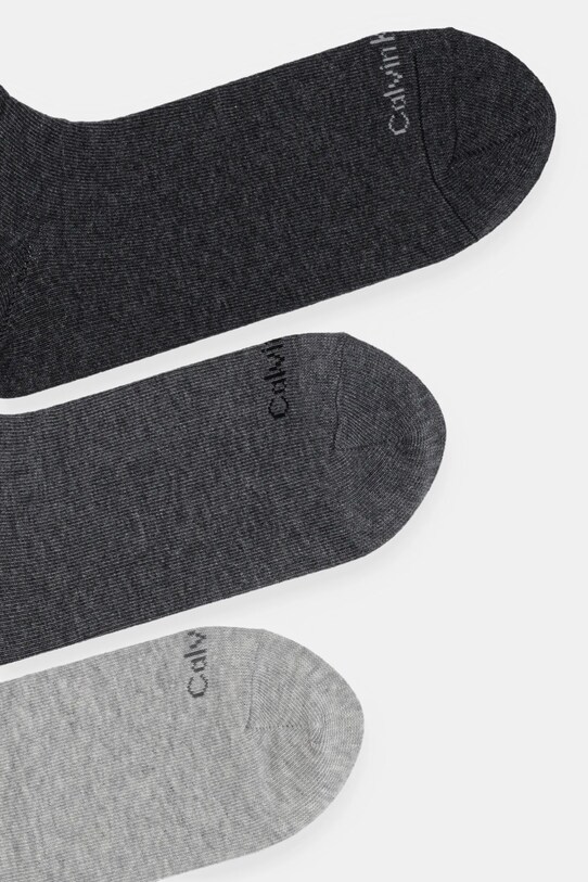 Κάλτσες Calvin Klein 3-pack 701233831 γκρί SS25