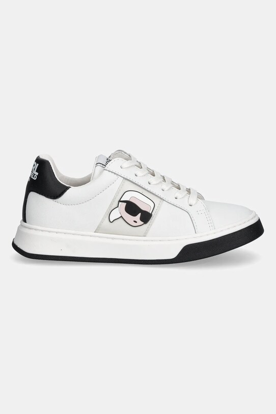 Παιδικά δερμάτινα αθλητικά παπούτσια Karl Lagerfeld Z30380.30.35 λευκό SS25