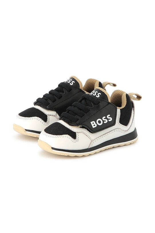 Παιδικά αθλητικά παπούτσια BOSS υφασμάτινο μαύρο J52166.19.21