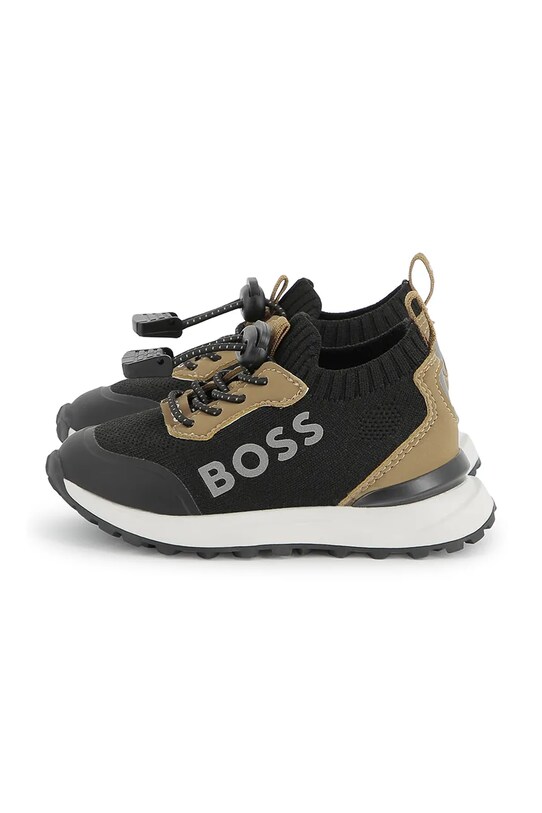 Παιδικά αθλητικά παπούτσια BOSS J52270.19.21 μαύρο SS25