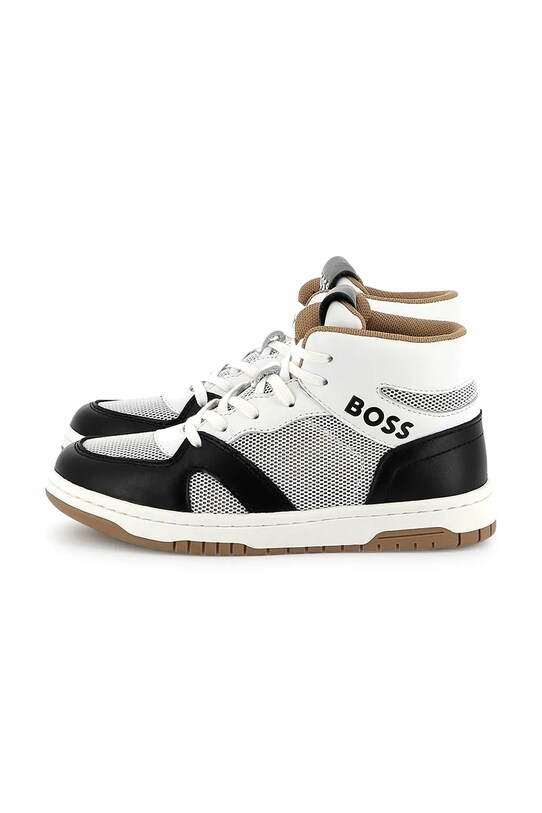 Παιδικά δερμάτινα σανδάλια BOSS J51656.27.35 λευκό SS25