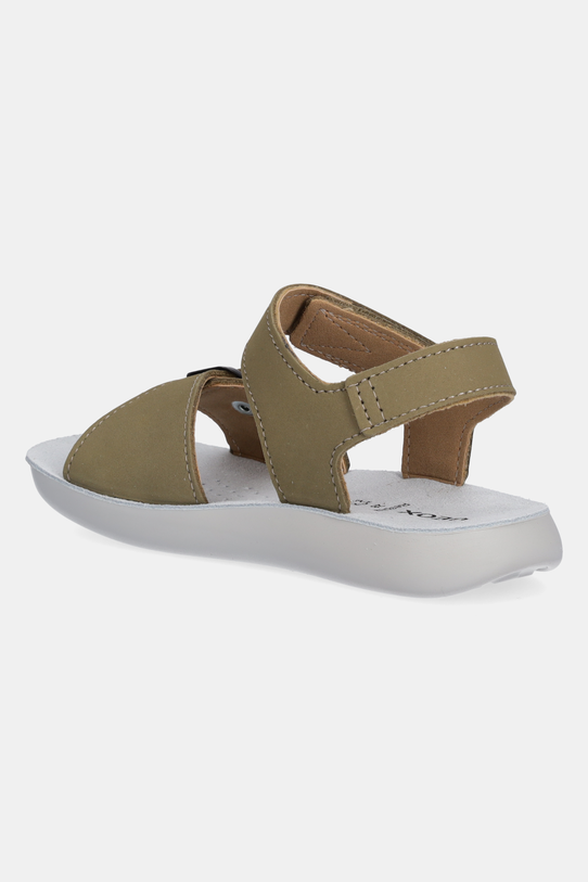 Αγορίστικα Παιδικά σανδάλια από δέρμα nubuck Geox LIGHTFLOPPY J45GQD.00032.28.35 πράσινο
