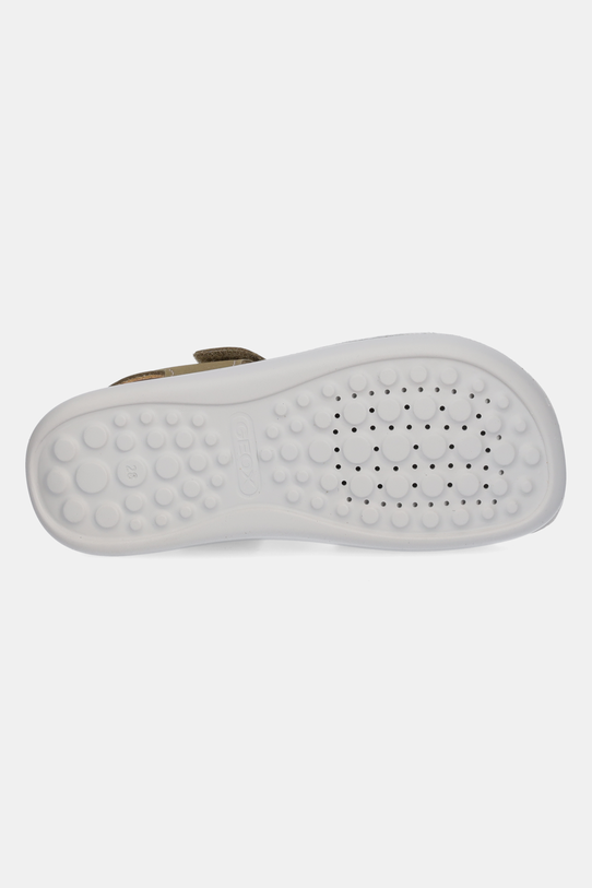 Παιδικά σανδάλια από δέρμα nubuck Geox LIGHTFLOPPY J45GQD.00032.28.35 πράσινο