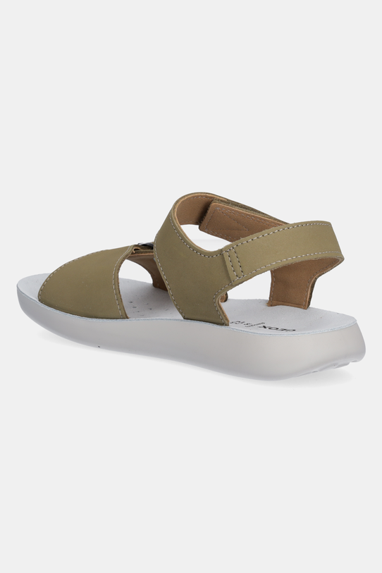 Αγορίστικα Παιδικά σανδάλια από δέρμα nubuck Geox LIGHTFLOPPY J45GQD.00032.36.39 πράσινο