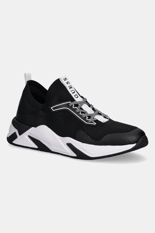 Παπούτσια Guess GAXTIN συνθετικό μαύρο FLPGAX.FAB12.BLACK