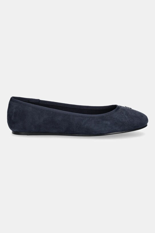 Μπαλαρίνες σουέτ Tommy Hilfiger TH HARDWARE SUEDE BALLERINA FW0FW08655 σκούρο μπλε SS25