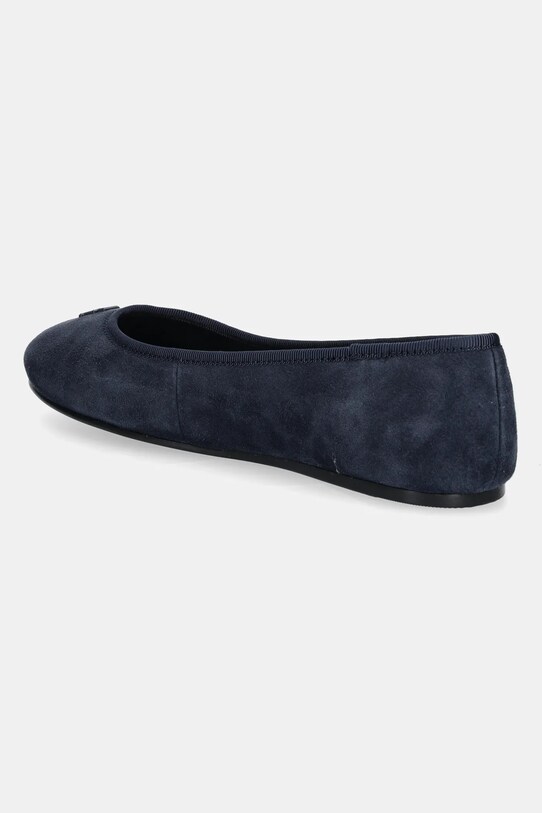 Παπούτσια Μπαλαρίνες σουέτ Tommy Hilfiger TH HARDWARE SUEDE BALLERINA FW0FW08655 σκούρο μπλε