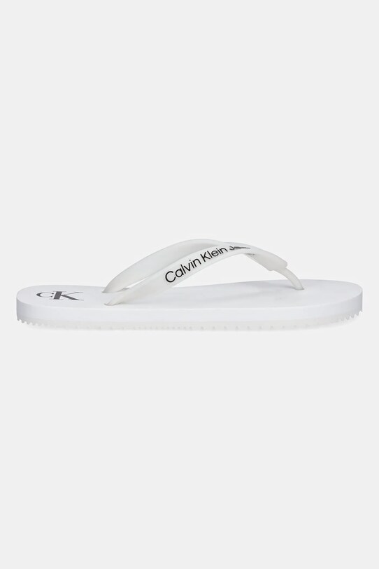 Σαγιονάρες Calvin Klein Jeans BEACH SANDAL TRANSPARENT TPU YW0YW01829 λευκό SS25