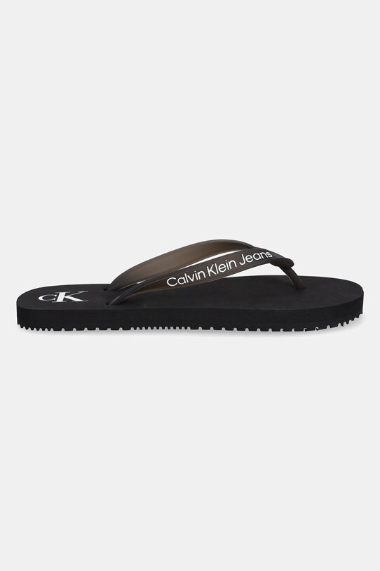 Σαγιονάρες Calvin Klein Jeans BEACH SANDAL TRANSPARENT TPU YW0YW01829 μαύρο SS25