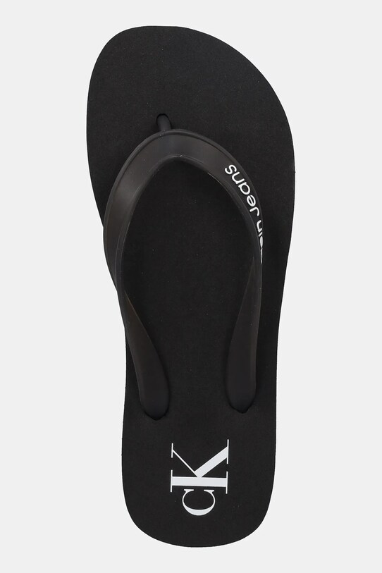 Σαγιονάρες Calvin Klein Jeans BEACH SANDAL TRANSPARENT TPU μαύρο YW0YW01829