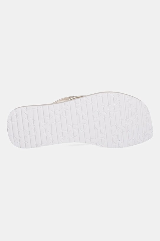 Σαγιονάρες Calvin Klein Jeans THONG+ TPU METALLIC YW0YW01720 μπεζ