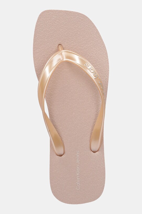 Σαγιονάρες Calvin Klein Jeans THONG+ TPU METALLIC ροζ YW0YW01720