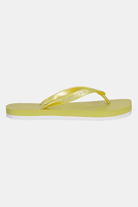Σαγιονάρες Calvin Klein Jeans THONG+ TPU METALLIC YW0YW01720 πράσινο SS25