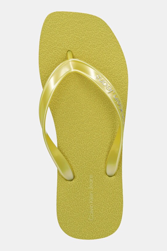 Σαγιονάρες Calvin Klein Jeans THONG+ TPU METALLIC πράσινο YW0YW01720