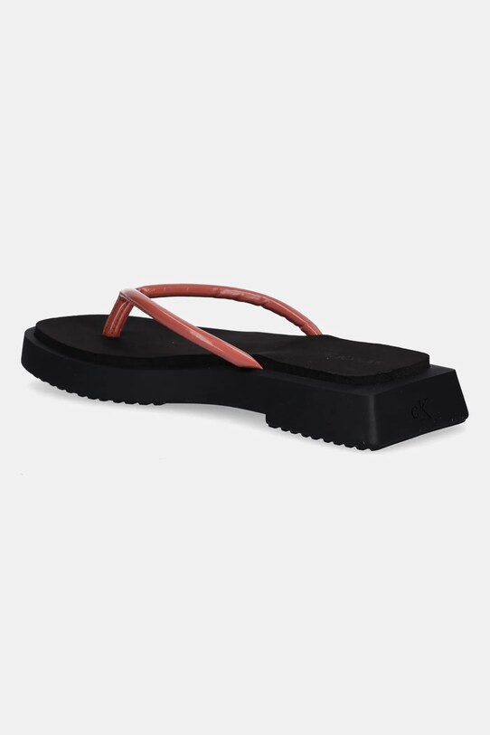 Παπούτσια Σαγιονάρες Calvin Klein Jeans SQ LOW WEDGE SANDAL STITCH YW0YW01716 ροζ