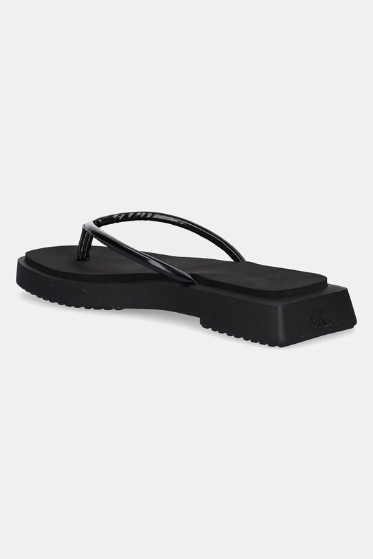 Παπούτσια Σαγιονάρες Calvin Klein Jeans SQ LOW WEDGE SANDAL STITCH YW0YW01716 μαύρο