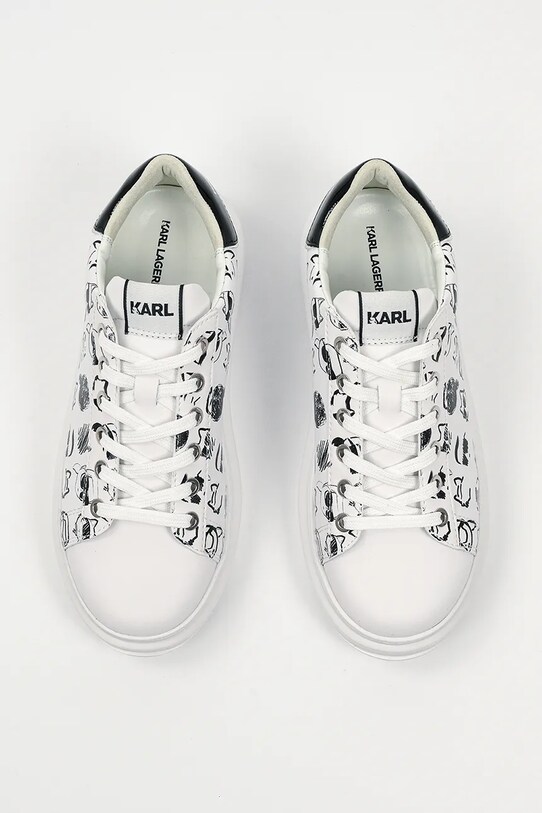Δερμάτινα αθλητικά παπούτσια Karl Lagerfeld KAPRI λευκό KL62512T.010