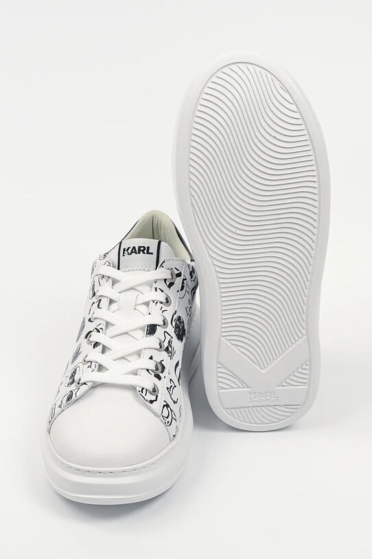 Δερμάτινα αθλητικά παπούτσια Karl Lagerfeld KAPRI KL62512T.010 λευκό