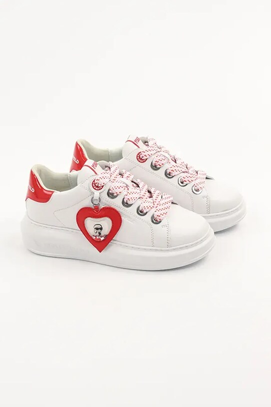 Δερμάτινα αθλητικά παπούτσια Karl Lagerfeld KAPRI KL62514V.01D λευκό SS25