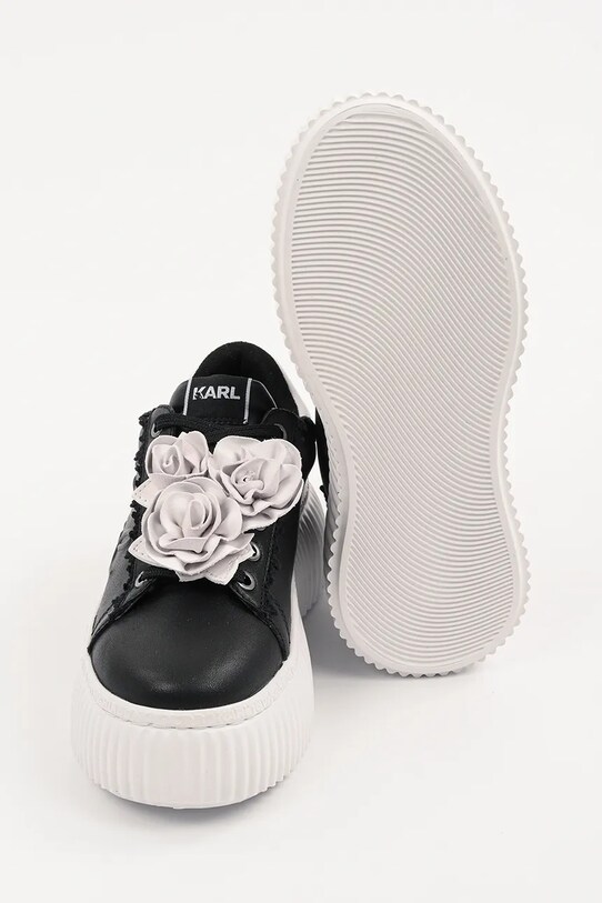 Δερμάτινα αθλητικά παπούτσια Karl Lagerfeld KREEPER LO KL42310F.001 μαύρο