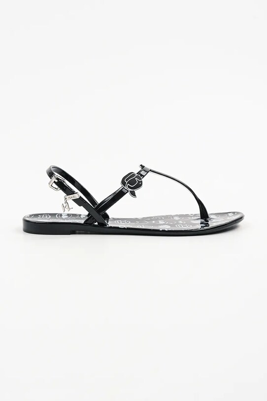 Σανδάλια Karl Lagerfeld JELLY NFT φλατ μαύρο KL80002G.V01