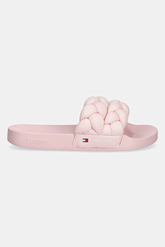 Παντόφλες Tommy Jeans BRAIDED SLIDE EN0EN02764 ροζ SS25