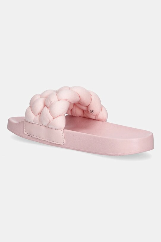 Παπούτσια Παντόφλες Tommy Jeans BRAIDED SLIDE EN0EN02764 ροζ