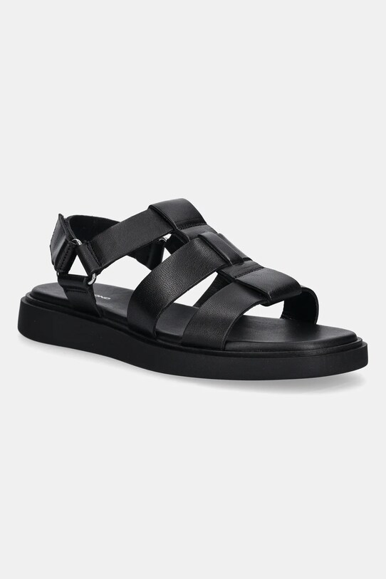 Δερμάτινα σανδάλια Vagabond Shoemakers CONNIE φλατ μαύρο 5957.101.20
