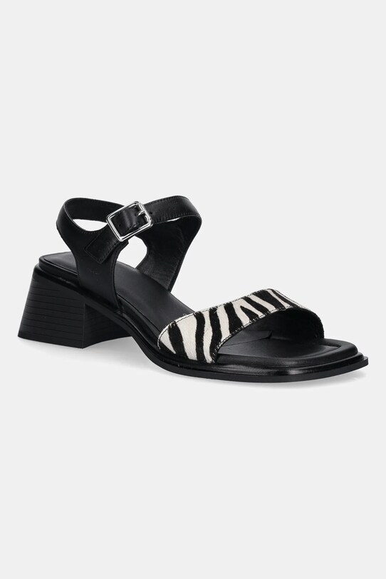 Σανδάλια σουέτ Vagabond Shoemakers INES φαρδύ τακούνι μαύρο 5911.261.87