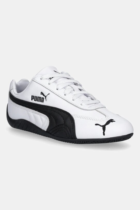 Δερμάτινα αθλητικά παπούτσια Puma Speedcat LTH φλατ λευκό 401603