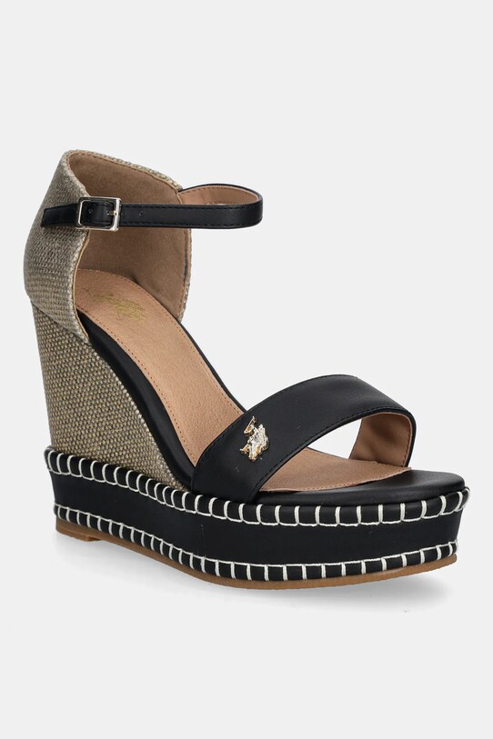Σανδάλια U.S. Polo Assn. AYLIN συνθετικό μαύρο AYLIN025W.5YC1