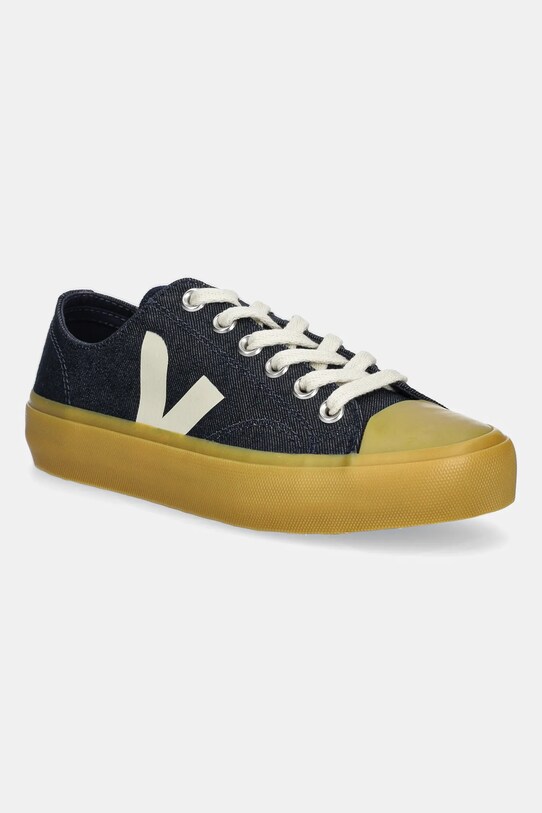 Πάνινα παπούτσια Veja PL3120638A WATA II LOW φλατ σκούρο μπλε PL3120638A