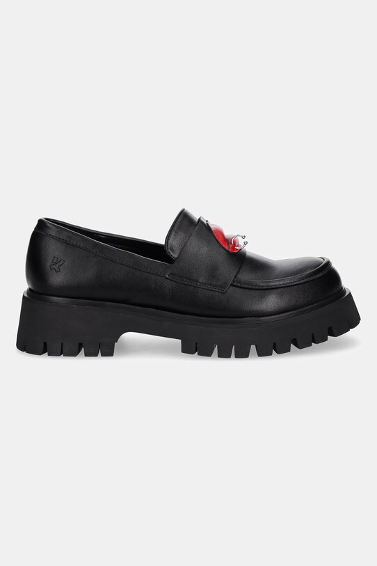 Μοκασίνια Koi Footwear x Rocky Horror Show Science Fiction Lips Loafers ScienceFictionLips μαύρο SS25
