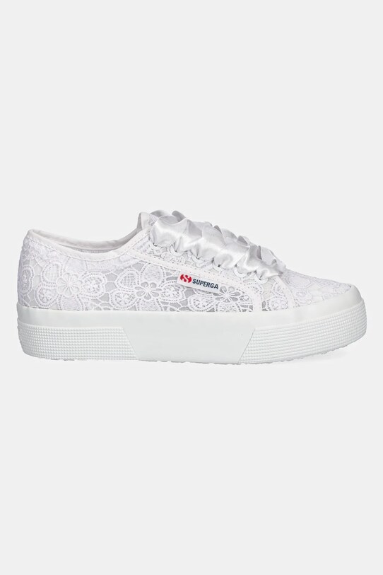 Πάνινα παπούτσια Superga FLOWER MACRAME S2136QW.A0A λευκό SS25
