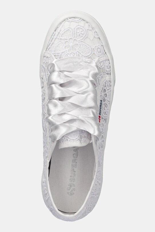 Πάνινα παπούτσια Superga FLOWER MACRAME λευκό S2136QW.A0A