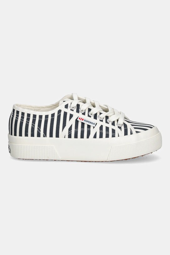 Πάνινα παπούτσια Superga STRIPES PRINT S2136YW.AD5 σκούρο μπλε SS25