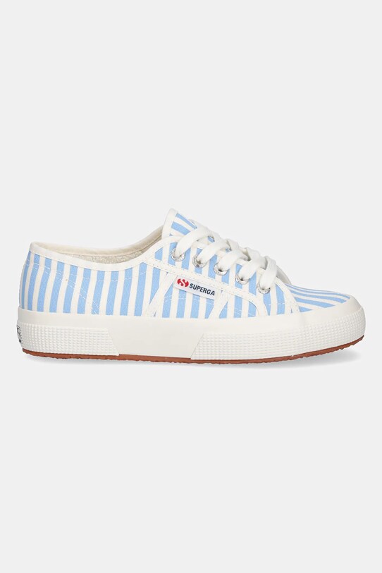 Πάνινα παπούτσια Superga STRIPES PRINT S8148TW.ACF μπλε SS25