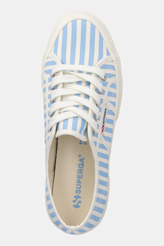 Πάνινα παπούτσια Superga STRIPES PRINT μπλε S8148TW.ACF