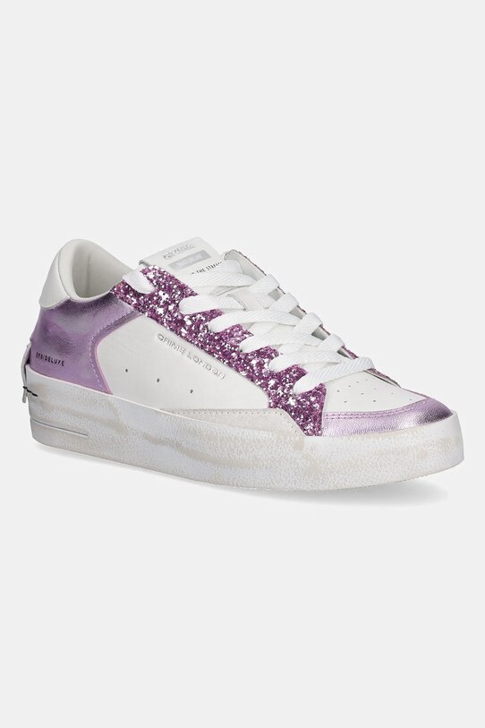 Δερμάτινα αθλητικά παπούτσια Crime London SK8 DELUXE WEDGE μπότα μωβ 20133PP7