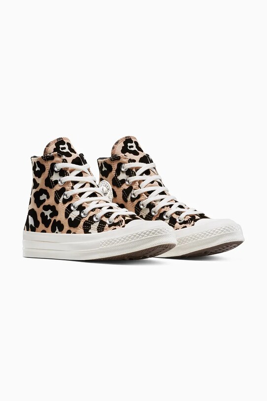 Πάνινα παπούτσια Converse Chuck 70 Leopard A14945C μπεζ SS25
