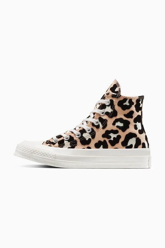 Πάνινα παπούτσια Converse Chuck 70 Leopard A14945C μπεζ