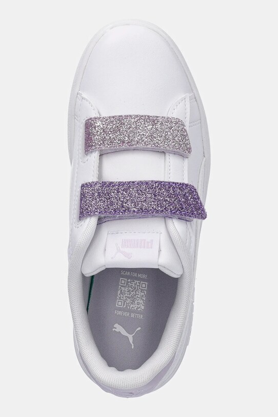 Αθλητικά Puma Smash 3.0 L Glitter Velcro V λευκό 395609