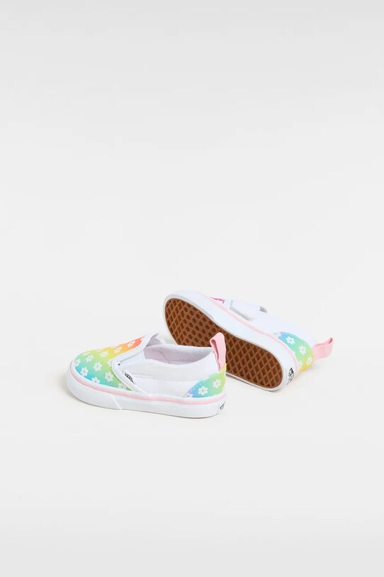 Παιδικά πάνινα παπούτσια Vans Slip-On V λευκό VN000D0SBOY1