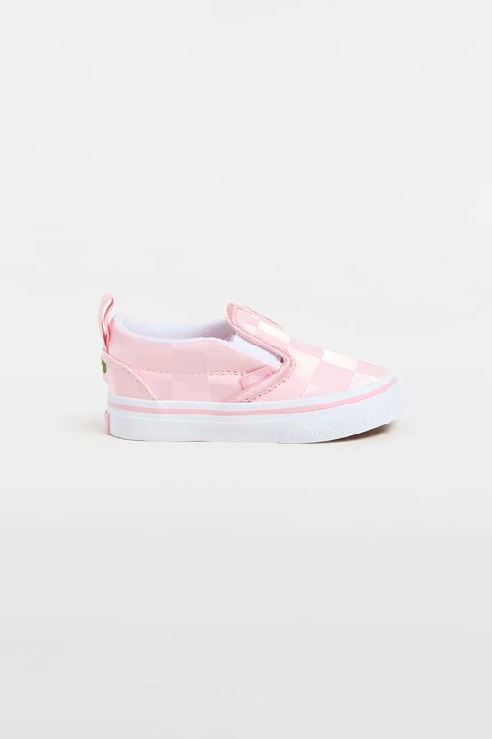 Παιδικά πάνινα παπούτσια Vans Slip-On V συνθετικό ροζ VN000D0TY3K1