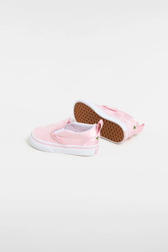 Παιδικά πάνινα παπούτσια Vans Slip-On V ροζ VN000D0TY3K1