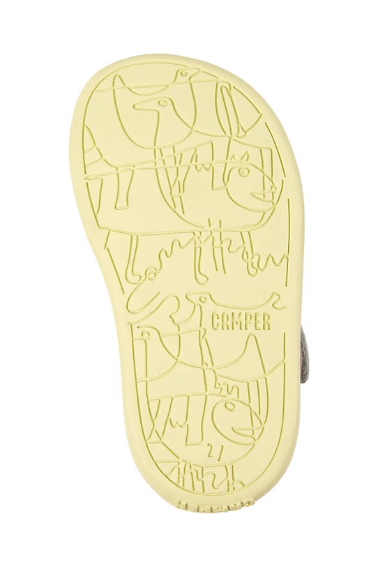 Παιδικά δερμάτινα σανδάλια Camper Bicho FW K800628 ασημί