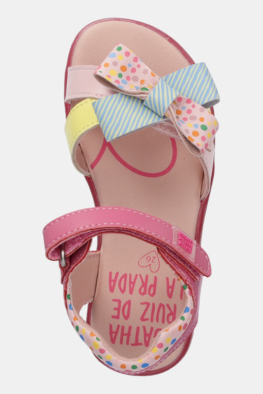 Παιδικά δερμάτινα σανδάλια Agatha Ruiz de la Prada ροζ 252962.24.27