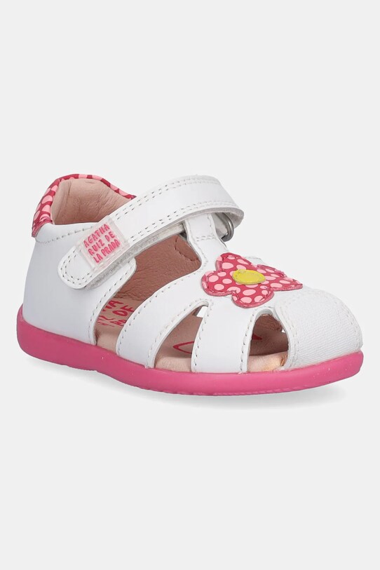 Παιδικά δερμάτινα σανδάλια Agatha Ruiz de la Prada λευκό 252900
