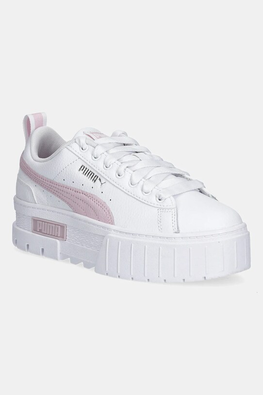 Παιδικά δερμάτινα αθλητικά παπούτσια Puma Mayze Lth Jr μικρό ροζ 384527