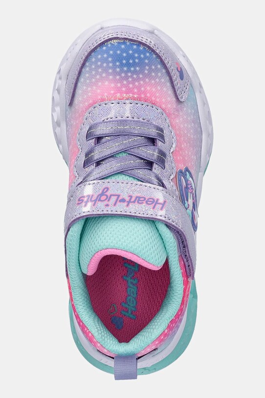 Παιδικά αθλητικά παπούτσια Skechers FLUTTER HEART LIGHTS μωβ 302315N